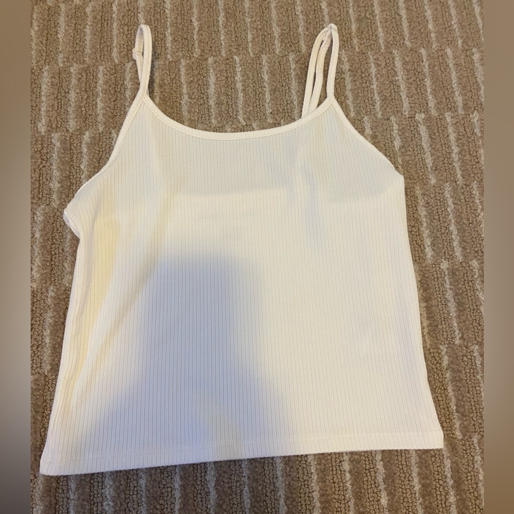white tank top